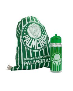 GARRAFA DE PLÁSTICO 450ML COM MOCHILA - Palmeiras