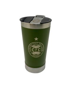 COPO TÉRMICO 500ml COM ABRIDOR VERDE - Coritiba