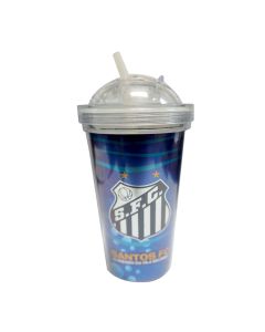 COPO COM TAMPA E BICO DE SILICONE 450ML - Santos