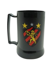 CANECA GEL PEÇA PRETA 400ML - Sport Club do Recife