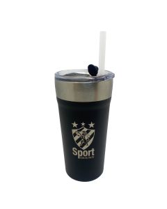 COPO TÉRMICO 500ML COM CANUDO PRETO - Sport Club do Recife