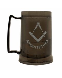 CANECA GEL PEÇA PRETA 400ML - ARQUITETURA