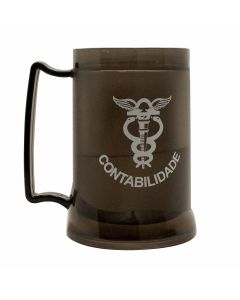 CANECA GEL PEÇA PRETA 400ML - CONTABILIDADE