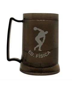 CANECA GEL PEÇA PRETA 400ML - ED. FÍSICA