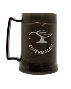 CANECA GEL PEÇA PRETA 400ML - ENFERMAGEM