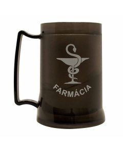 CANECA GEL PEÇA PRETA 400ML - FARMÁCIA