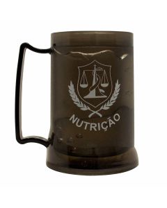 CANECA GEL PEÇA PRETA 400ML - NUTRIÇÃO