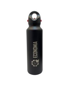 GARRAFA TÉRMICA 620ML PRETA - ECONOMIA