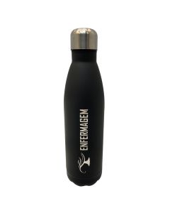 GARRAFA 750ML INOX PRETA - ENFERMAGEM