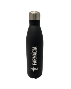 GARRAFA 750ML INOX PRETA - FARMÁCIA