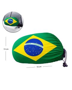 2 Capas Para Retrovisor Bandeira do Brasil - Brasil