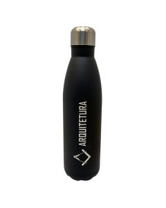 GARRAFA 750ML INOX PRETA - ARQUITETURA