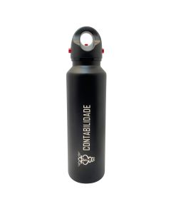GARRAFA TÉRMICA 620ML PRETA - CONTABILIDADE