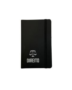 CADERNETA S/ PAUTA PRETA - DIREITO
