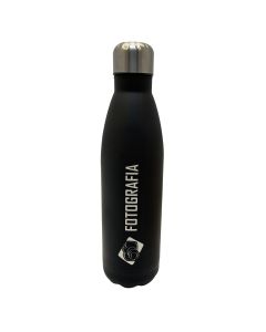 GARRAFA 750ML INOX PRETA - FOTOGRAFIA