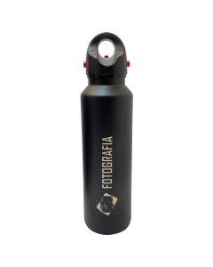 GARRAFA TÉRMICA 620ML PRETA - FOTOGRAFIA
