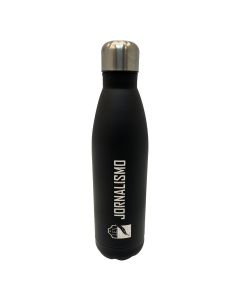 GARRAFA 750ML INOX PRETA - JORNALISMO