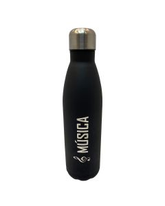 GARRAFA 750ML INOX PRETA - MÚSICA