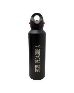 GARRAFA TÉRMICA 620ML PRETA - PEDAGOGIA
