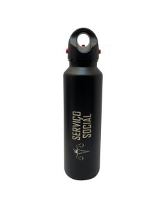 GARRAFA TÉRMICA 620ML PRETA - Serviço Social