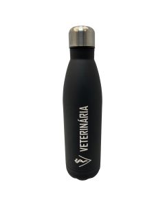 GARRAFA 750ML INOX PRETA - VETERINÁRIA