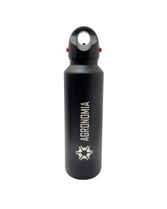 GARRAFA TÉRMICA 620ML PRETA - AGRONOMIA