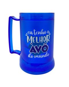 CANECA GEL PEÇA AZUL 400ML - MELHOR AVÔ