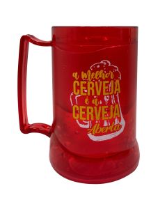 CANECA GEL PEÇA VERMELHA 400ML - A MELHOR CERVEJA