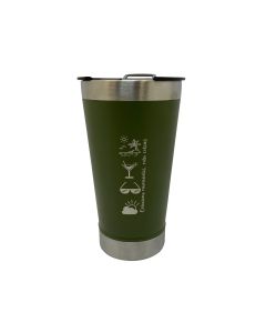 COPO TÉRMICO 500ml COM ABRIDOR VERDE - COLECIONE MOMENTOS