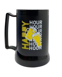 CANECA GEL PEÇA PRETA 400ML - HAPPY HOUR