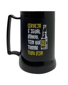 CANECA GEL PEÇA PRETA 400ML - TODO DIA