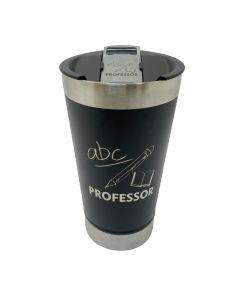 COPO TÉRMICO 500ML COM ABRIDOR PRETO - PROFESSOR