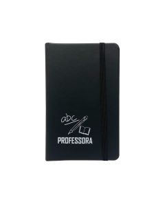 CADERNETA S/ PAUTA PRETA - PROFESSORA